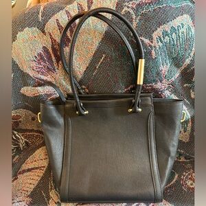 Foley+Corinna Black Leather Shoulder/Crossbody Bag